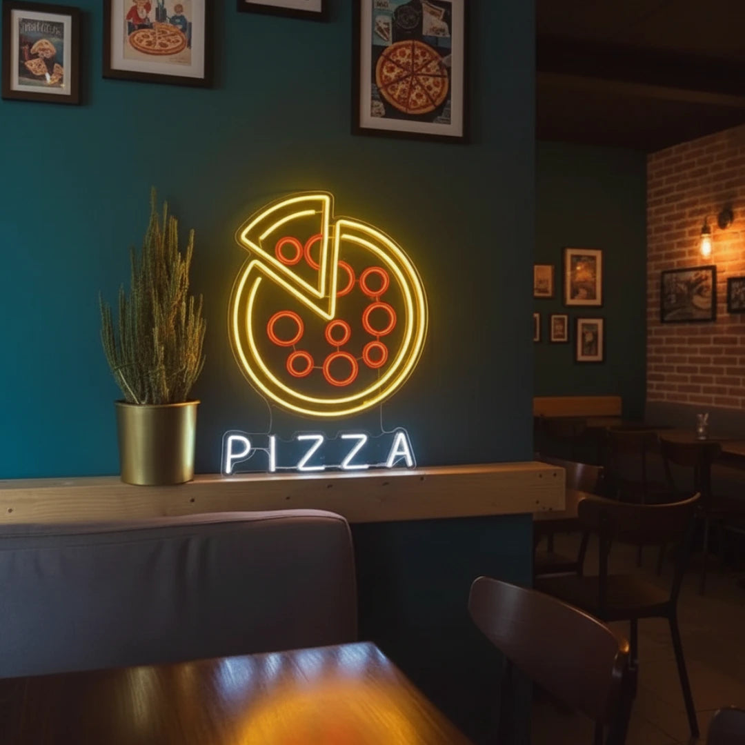 Pizza Neon Sign – LED Light for Pizzerias, Cafés & Restaurants
