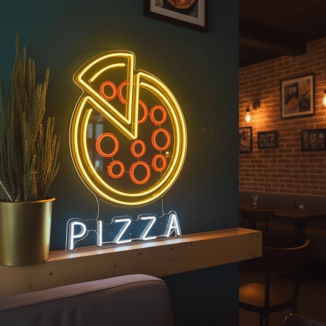 Pizza Neon Sign – LED Light for Pizzerias, Cafés & Restaurants