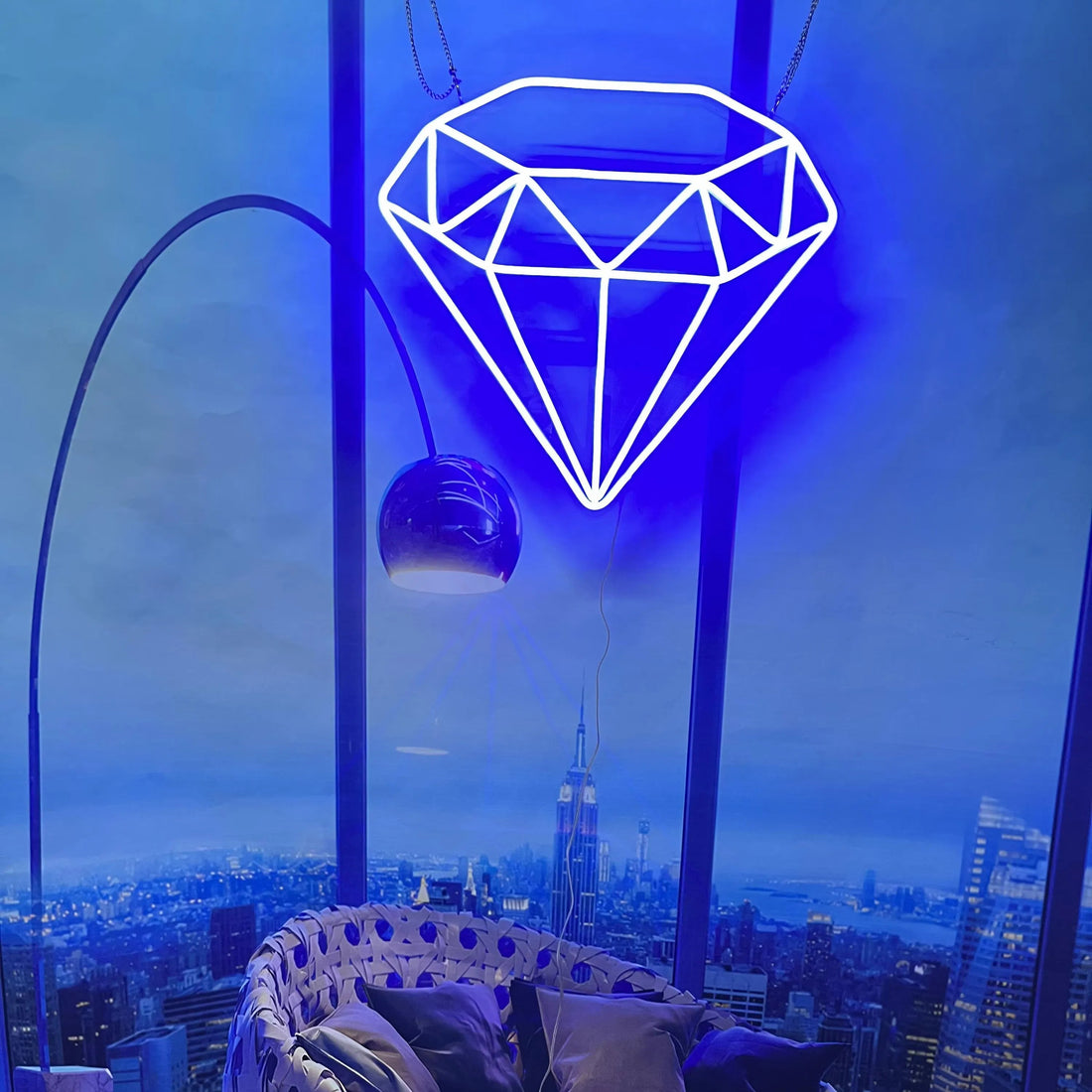 Diamond Neon Sign – LED Luxury Wall Art for Modern & Elegant Spaces - Neon Brothers