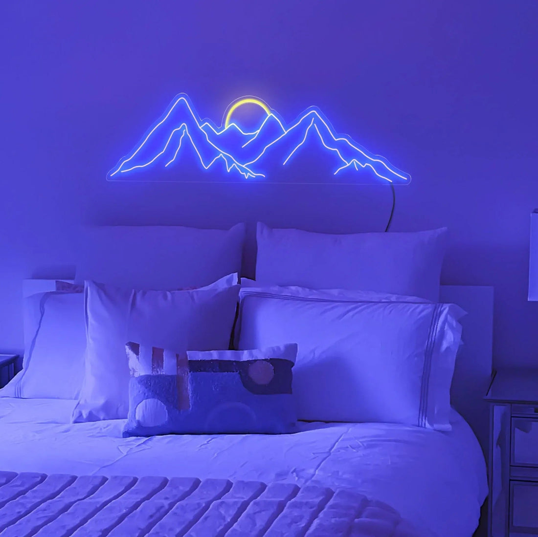 Mountain Neon Sign – LED Mountain Wall Art for Adventure Lovers & Cozy Decor - Neon Brothers