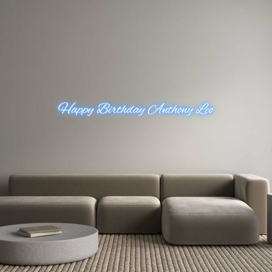 Custom Neon: Happy Birthda...