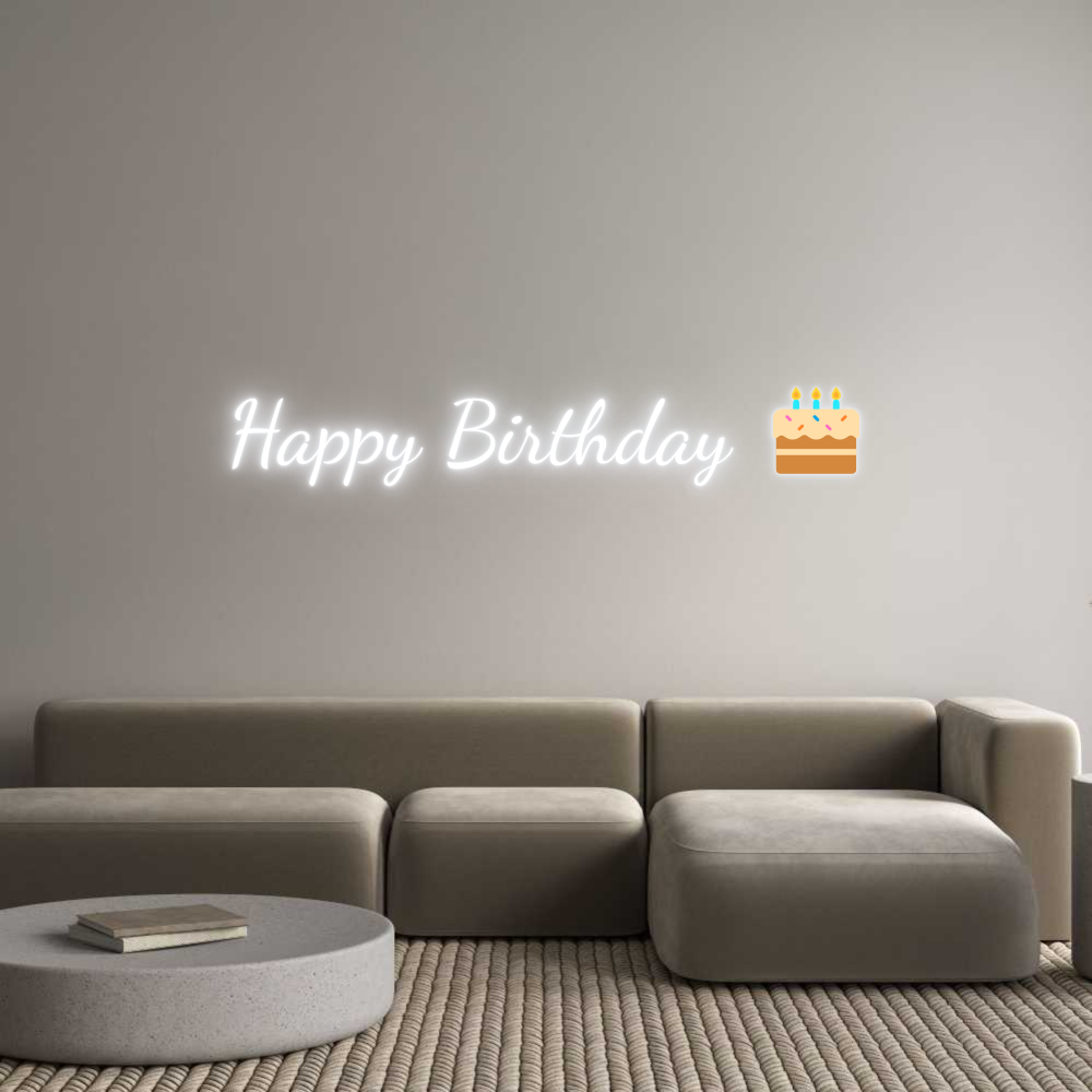 Custom Neon: Happy Birthda...