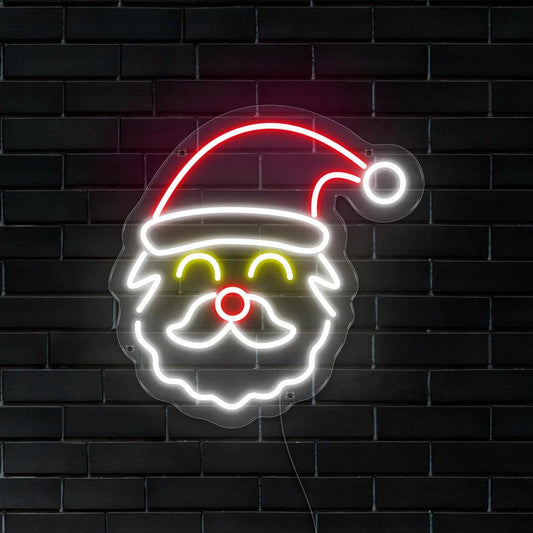 MINI SANTA FACE LED NEON!-Neonsigns-Multi-45 x 90 cm-Neon Brothers