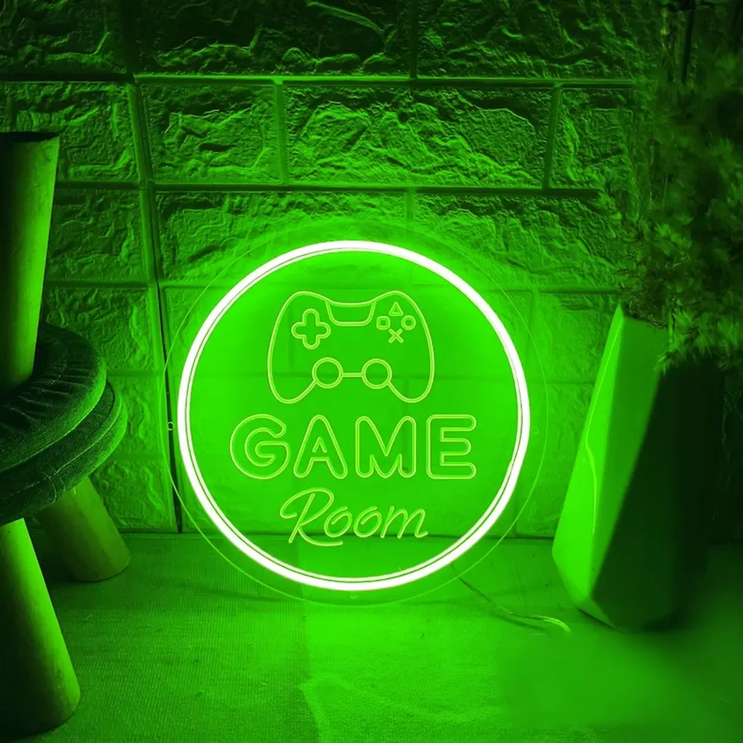 Game Room Neon Sign – Custom Game Pad LED Light by Neon Brothers