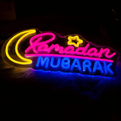 Ramadan Decoration Neon Sign – LED Light for Islamic Home Décor