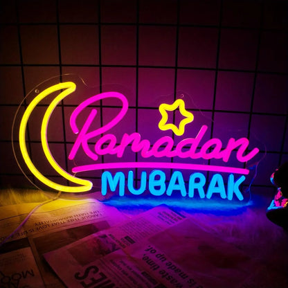 Ramadan Decoration Neon Sign – Elegant Ramadan Kareem LED Light for Islamic Home Décor