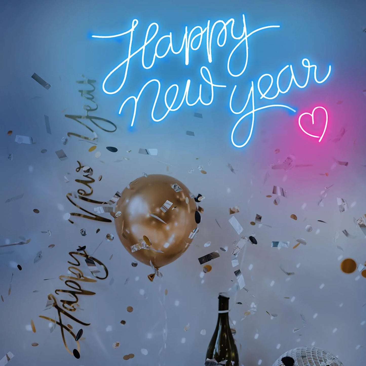 Happy New Year Neon Sign – Brighten Your 2025 Celebration!