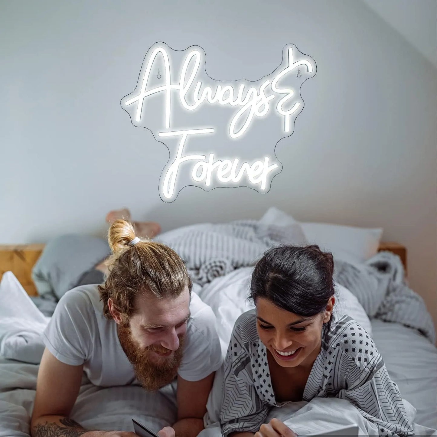 Always & Forever Neon Sign – Elegant LED Wall Art for Love & Celebration