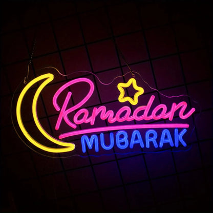 Ramadan Decoration Neon Sign – LED Light for Islamic Home Décor