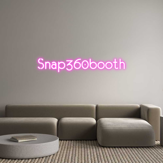 Custom Neon: Snap360booth