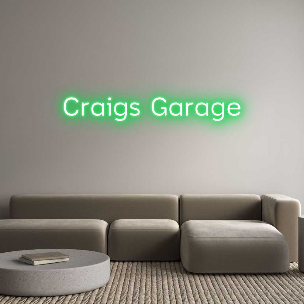 Custom Neon: Craigs Garage