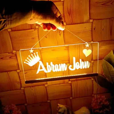 Abraham John Customised Neon Sign