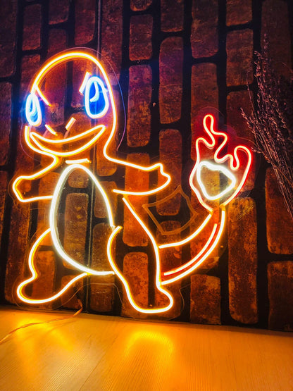 "CHARMANDER"POKEMON NEON SIGN