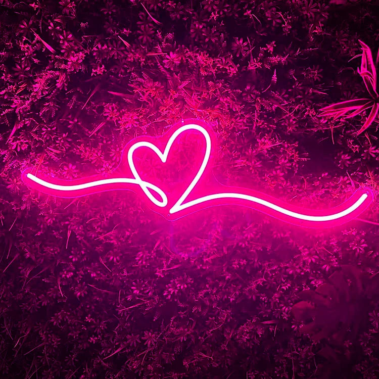 Heart Doodle Neon Sign