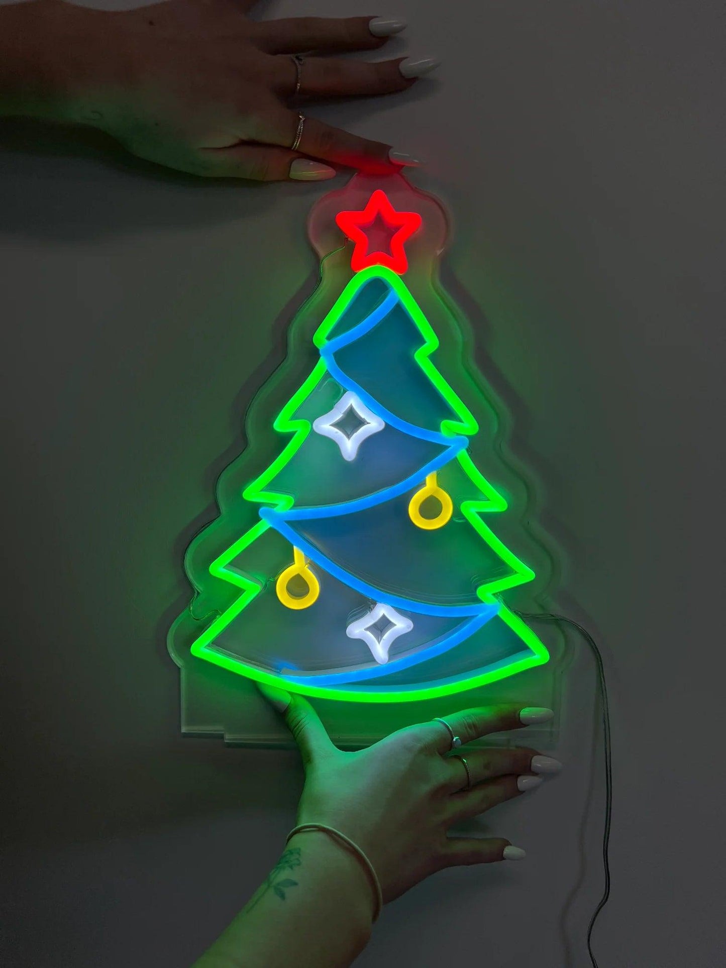 MINI CHRISTMAS TREE-LED NEON SIGN!-Neonsigns-Multi-60 x 120 cm-Neon Brothers