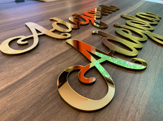 Laser Cut Signs