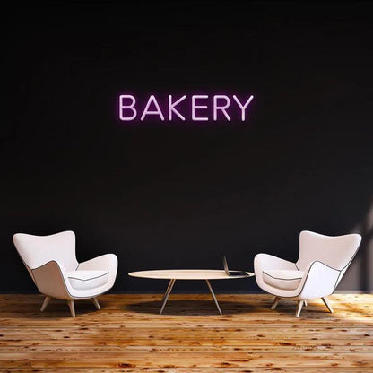 BAKERY - LED NEON SIGN-Neonsigns-45 x 90 cm-Purple-No thanks-Neon Brothers