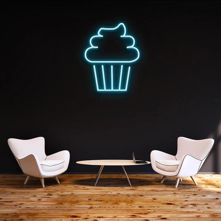 Cake - LED Neon Sign-Neonsigns-45 x 90 cm-Ice Blue-Neon Brothers