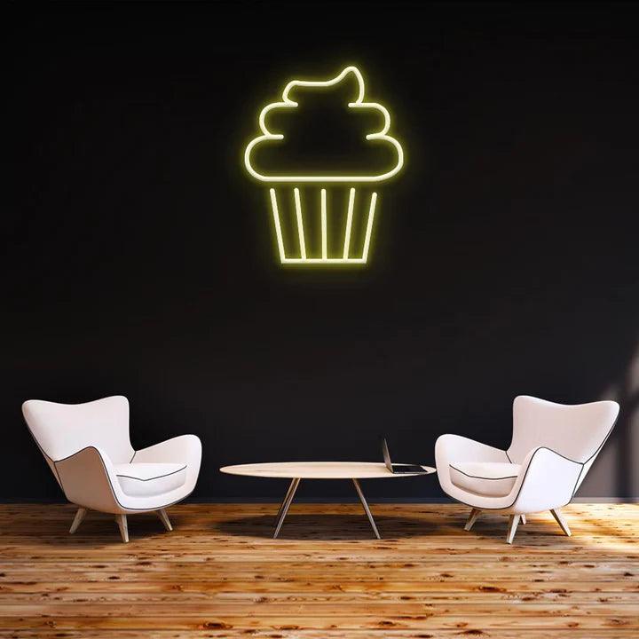 Cake - LED Neon Sign-Neonsigns-45 x 90 cm-Yellow-Neon Brothers