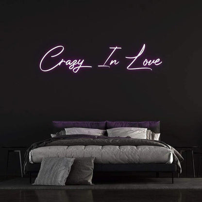 ''Crazy in Love'' - LED Neon Sign-Neonsigns-45 x 90 cm-Purple-Neon Brothers