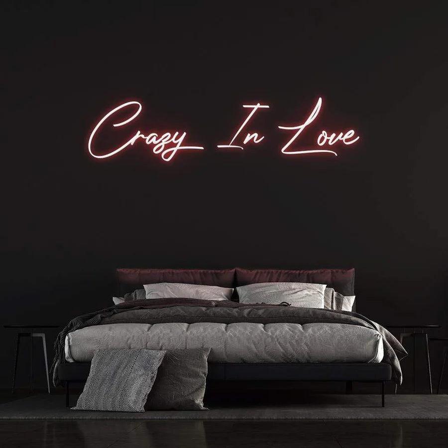 ''Crazy in Love'' - LED Neon Sign-Neonsigns-45 x 90 cm-Red-Neon Brothers