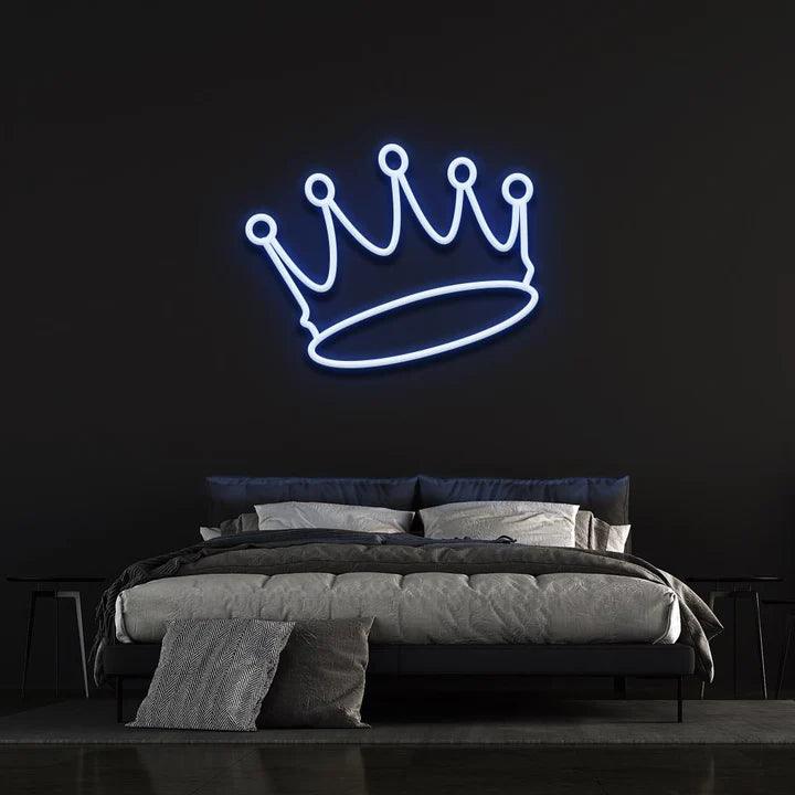 CROWN - LED NEON SIGN-Neonsigns-Blue-60 x 120 cm-Neon Brothers