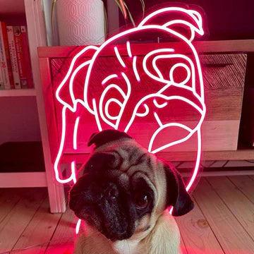 CUTIE -THE PUG NEON SIGN-Neonsigns-Neon Brothers