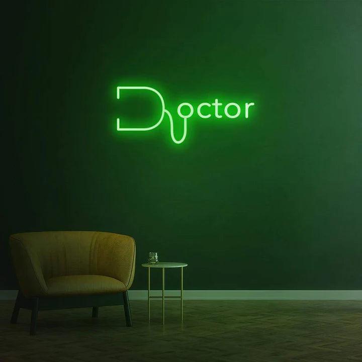 DOCTOR - LED NEON SIGN-Neonsigns-45 x 90 cm-Green-Neon Brothers