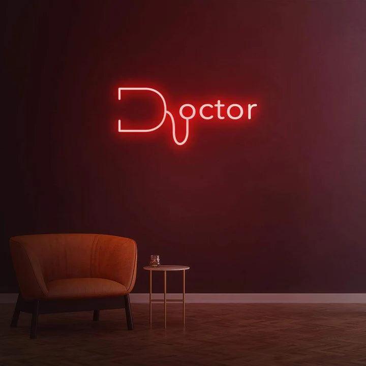 DOCTOR - LED NEON SIGN-Neonsigns-45 x 90 cm-Red-Neon Brothers