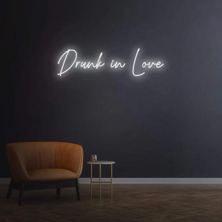 Drunk in Love - LED Neon Sign-Neonsigns-White-60 x 120 cm-Neon Brothers