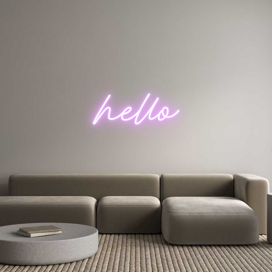 Custom Neon: hello