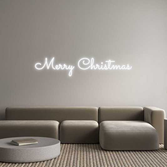 Custom Neon: Merry Christmas