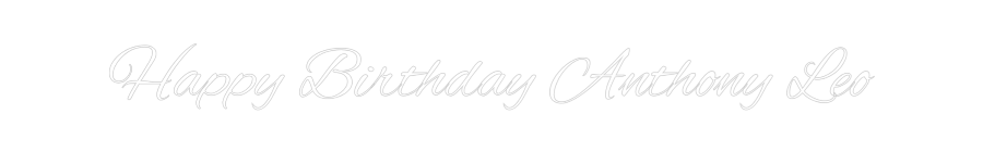 Custom Neon: Happy Birthda...