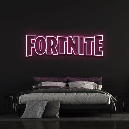 FORTNITE LOGO LED NEON SIGN-Neonsigns-Pink-45 x 105 cm-Neon Brothers