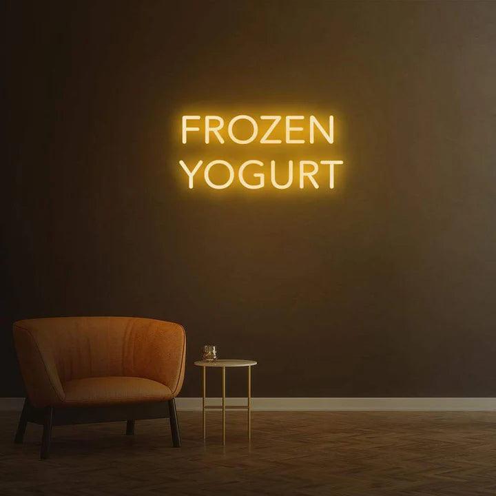 FROZEN YOGURT - LED NEON SIGN-Neonsigns-45 x 90 cm-Orange-Neon Brothers