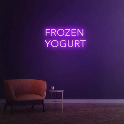 FROZEN YOGURT - LED NEON SIGN-Neonsigns-45 x 90 cm-Purple-Neon Brothers