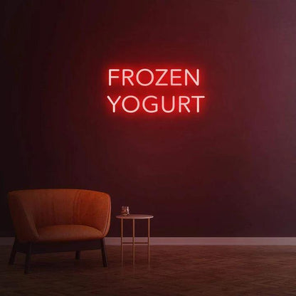 FROZEN YOGURT - LED NEON SIGN-Neonsigns-45 x 90 cm-Red-Neon Brothers