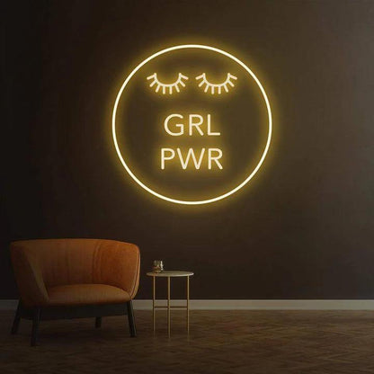 Girl Power - LED Neon Sign-Neonsigns-45 x 90 cm-Warm White-Neon Brothers