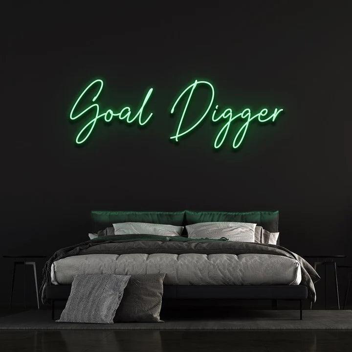 GOAL DIGGER NEON SIGN-Neonsigns-Green-45 x 90 cm-No-Neon Brothers