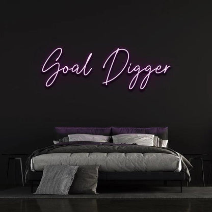 GOAL DIGGER NEON SIGN-Neonsigns-Purple-45 x 90 cm-No-Neon Brothers