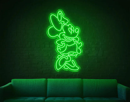 Mini Mouse LED Neon Sign!-Neonsigns-45 x 105 cm-Green-Indoor-Neon Brothers