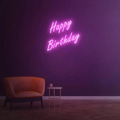 HAPPY BIRTHDAY - LED NEON SIGN-Neonsigns-Pink-Neon Brothers