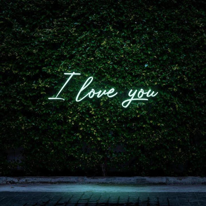 I LOVE YOU - LED NEON SIGN-Neonsigns-Teal-Neon Brothers