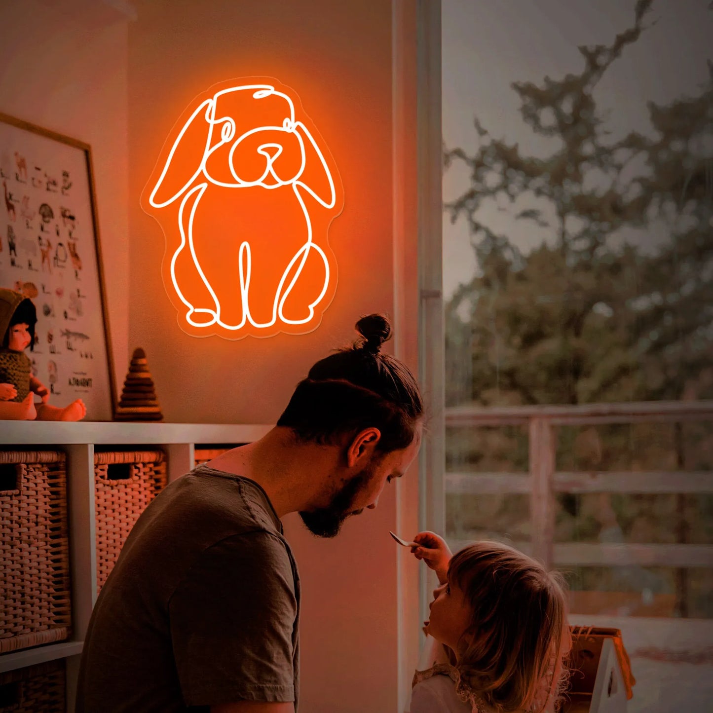 Bunny Cute Neon Sign – The Perfect Glow for Easter & Beyond