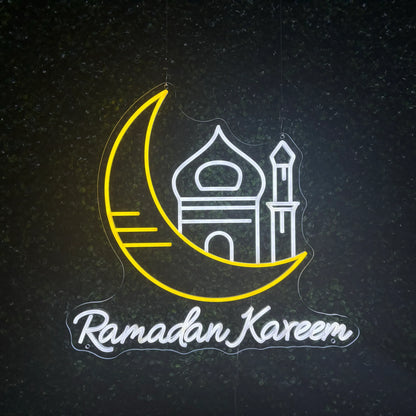 Ramadan Kareem 2025 Neon Sign - Customizable LED Light for Ramadan Décor, Perfect for Home, Yard & Mosque Celebrations