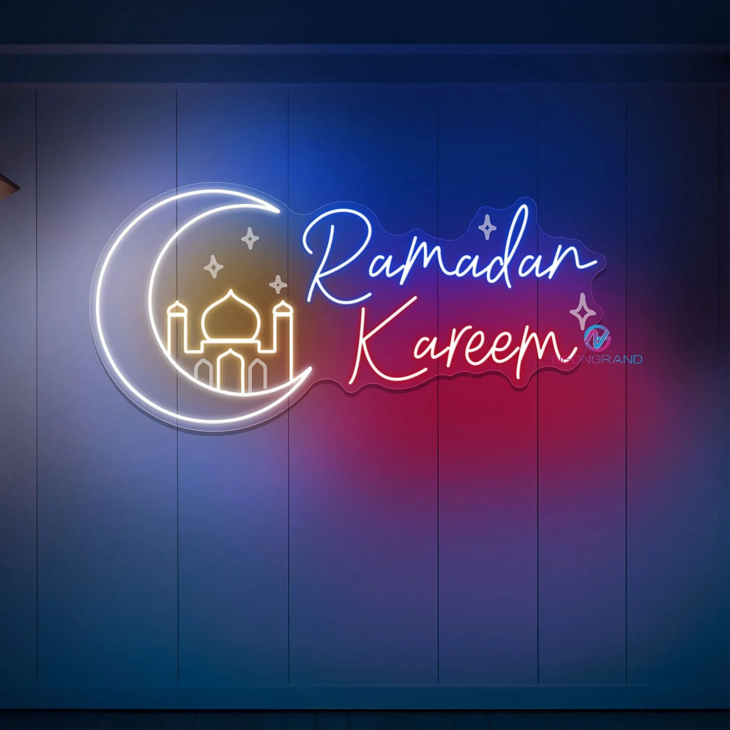 Ramadan Kareem Neon Sign – Custom LED Eid Mubarak Yard & Home Décor for 2025 Ramadan