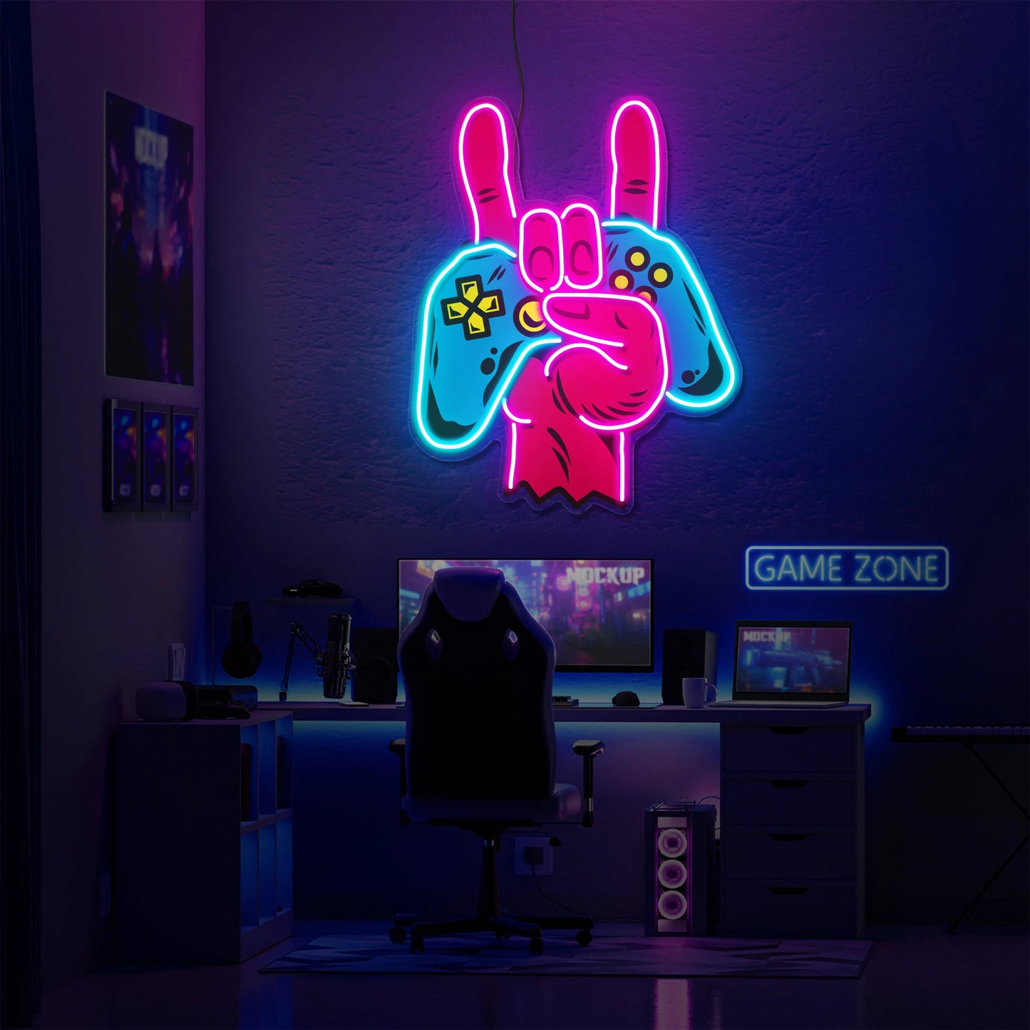 Game Controller Neon Sign 