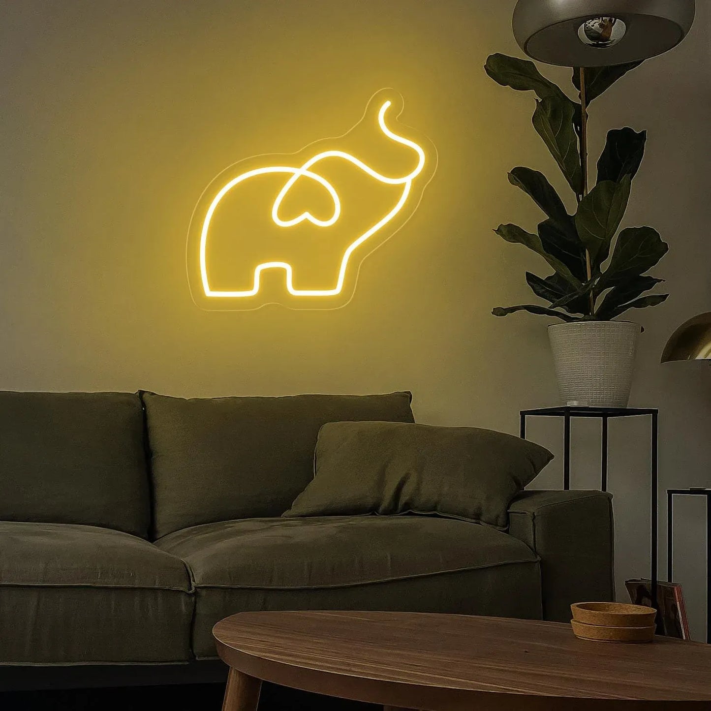 Elephant Neon Sign – A Symbol of Strength, Wisdom & Good Luck