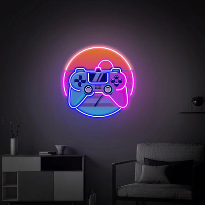 Game Plus Logo LED Neon Sign – Custom Game Room Decor