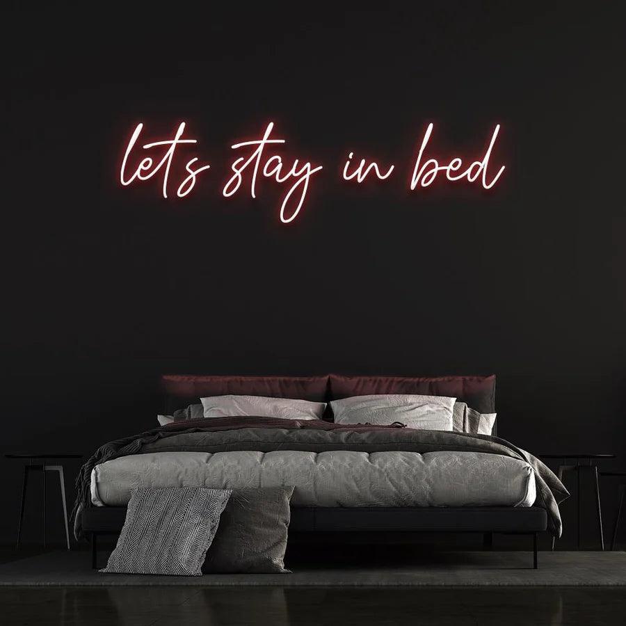 LET'S STAY IN BED NEON SIGN-Neonsigns-Red-45 x 90 cm-No-Neon Brothers